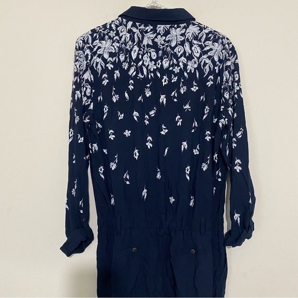Anthropologie Lilka Lakeshore Navy Floral Jumpsuit SIZE XS - Picture 6 of 9